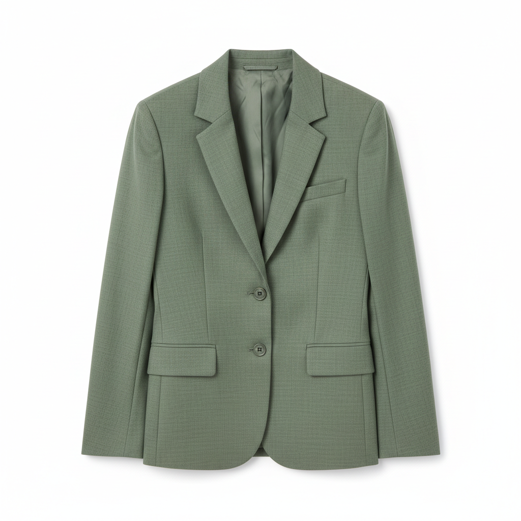 Classic Verge Blazer Sage Green – Front View