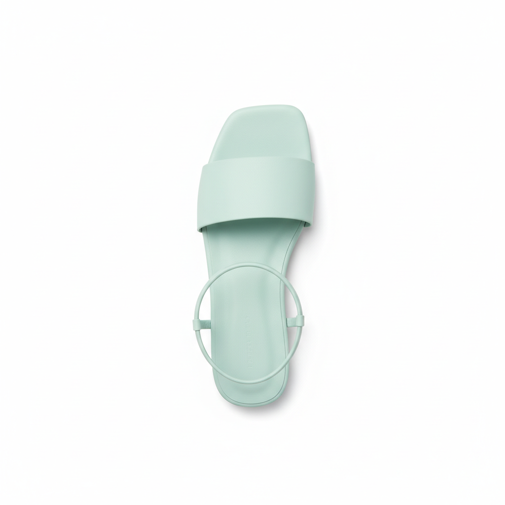 Modern Sandals in Aqua Mist – Top View