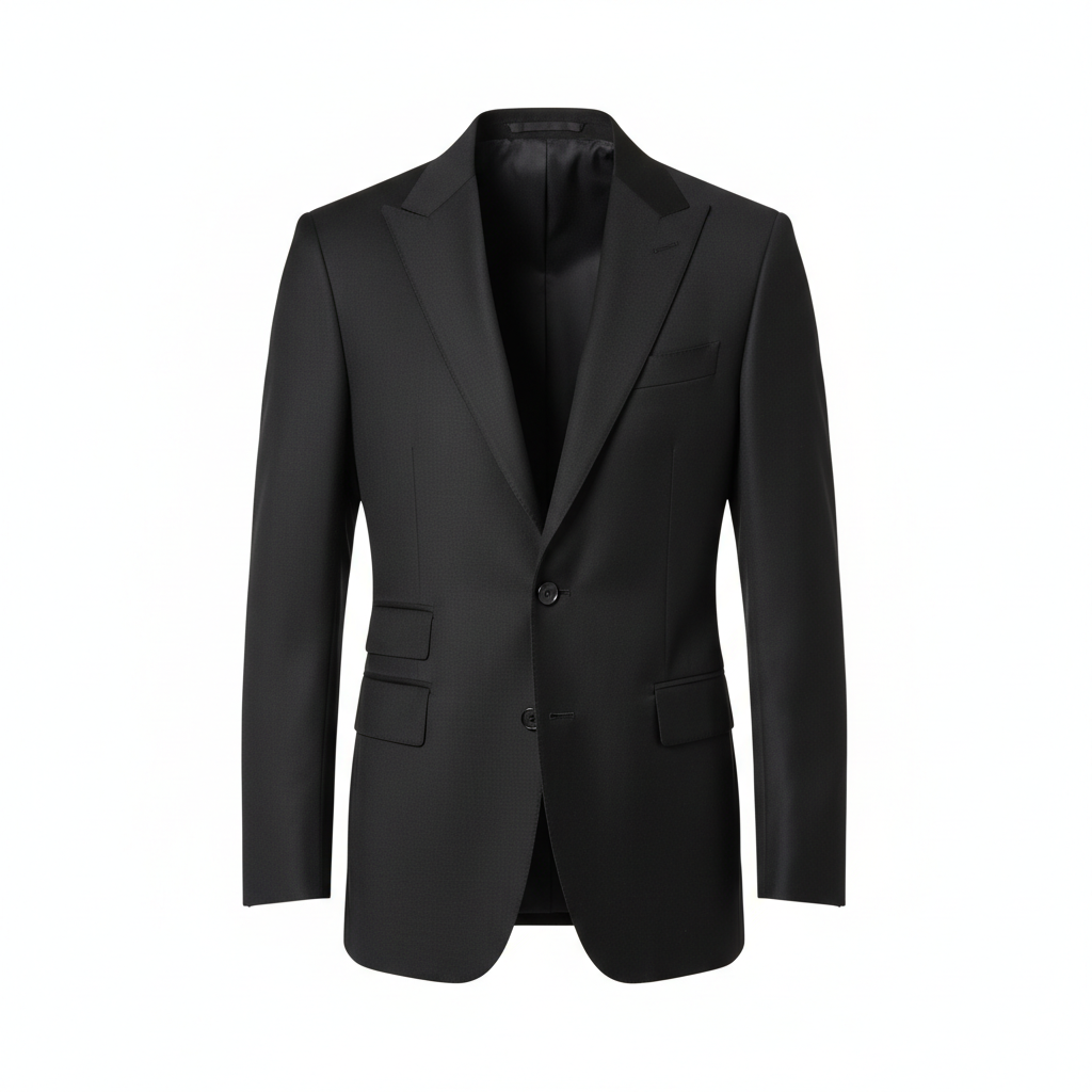 Urban Tailored Blazer – Charcoal Black – Front View