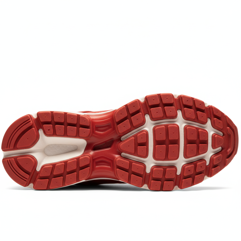 Runner Pro Sneakers in Coral Red – Sole detail