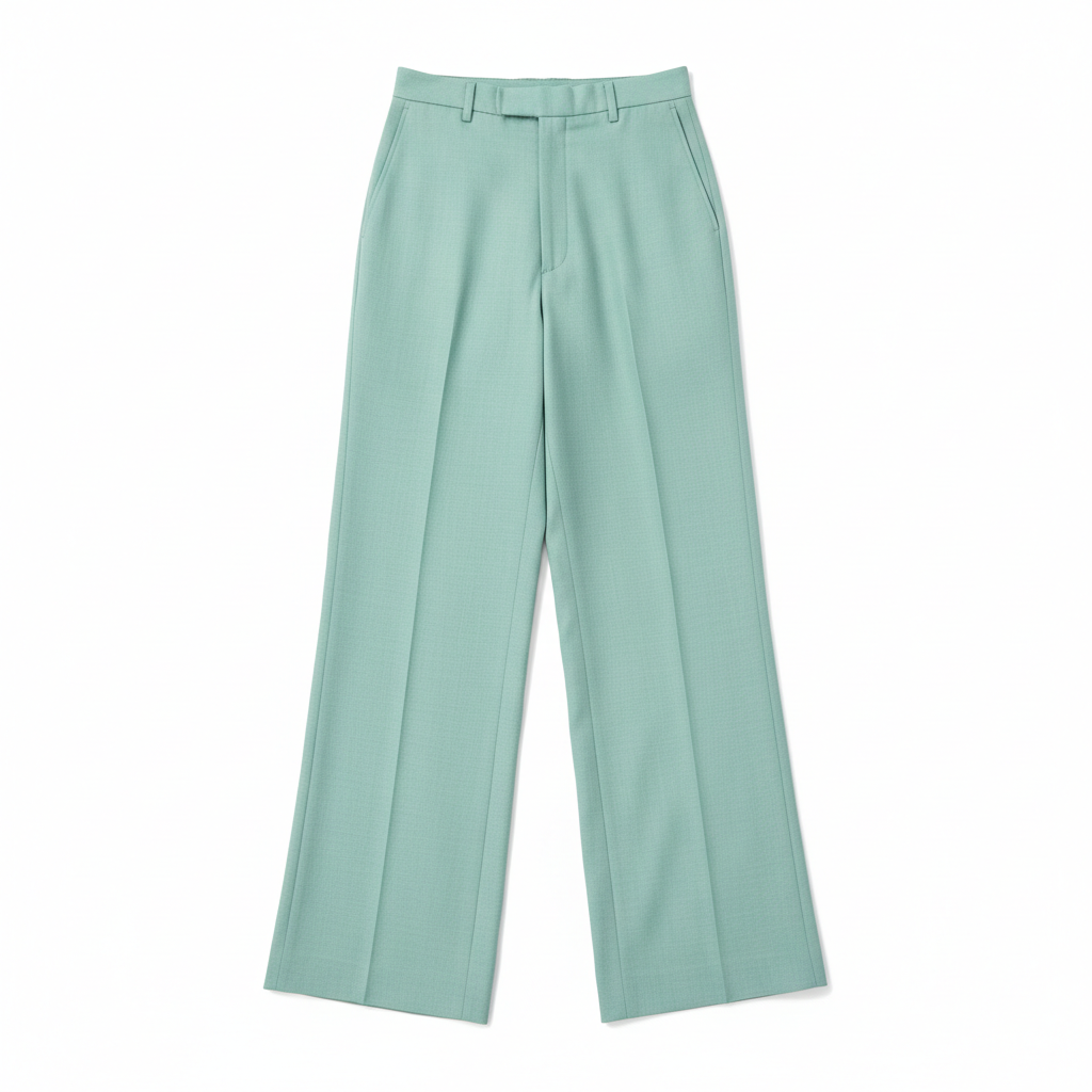 Minimal Wide Pants in Ocean Mint – Hero