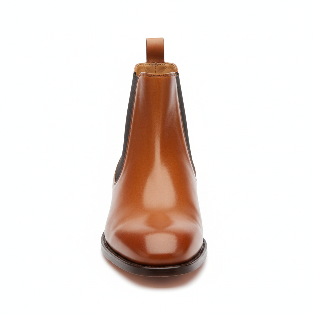 Chelsea Boots in Caramel Tan – Hero view