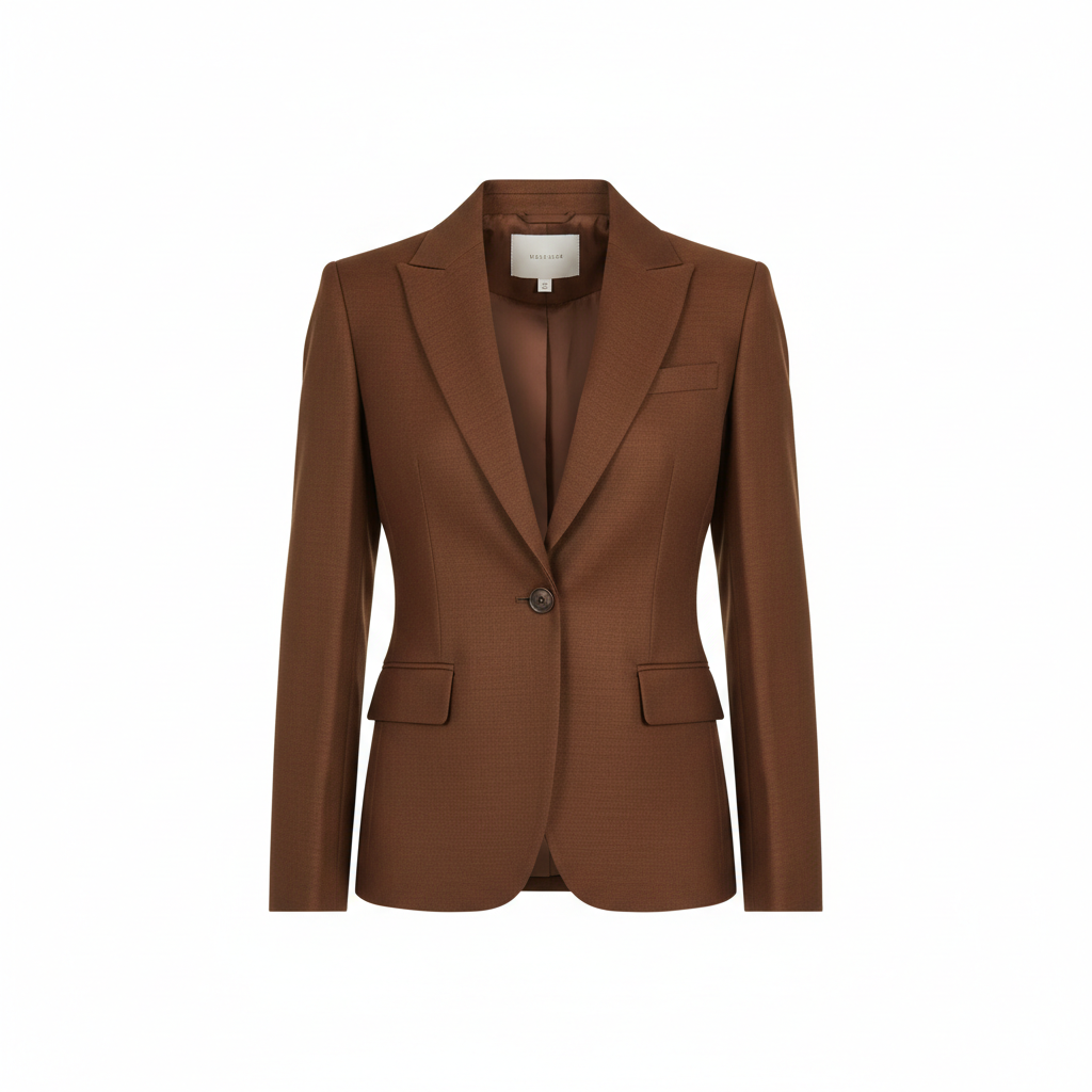 Classic Verge Blazer Mocha Brown – Front View