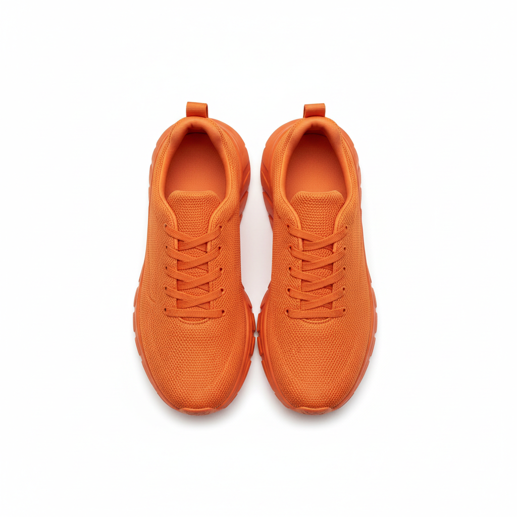 Everyday Sneakers in Sunset Orange – Top View