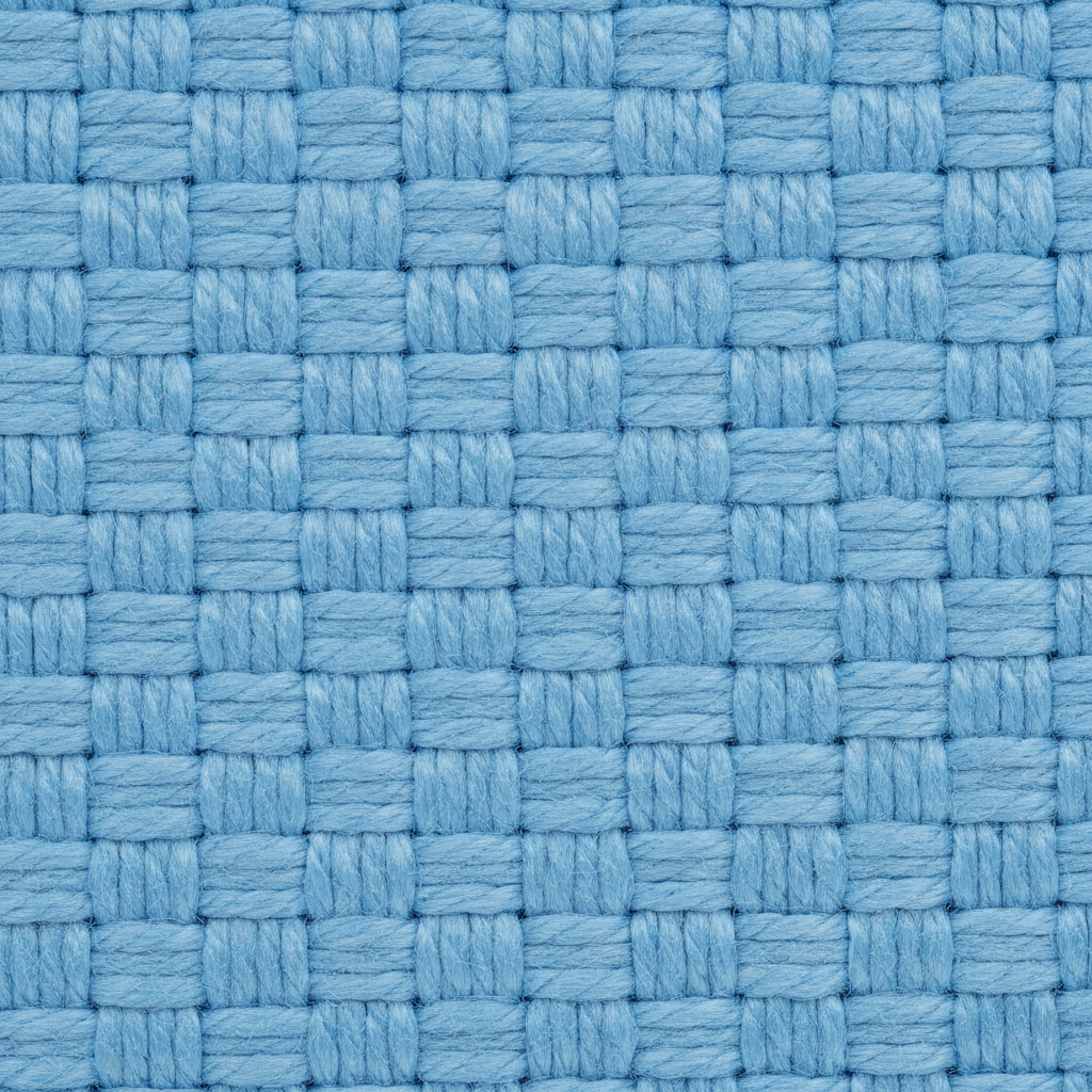 Puff Sleeve Blouse in Sky Blue – Fabric Detail
