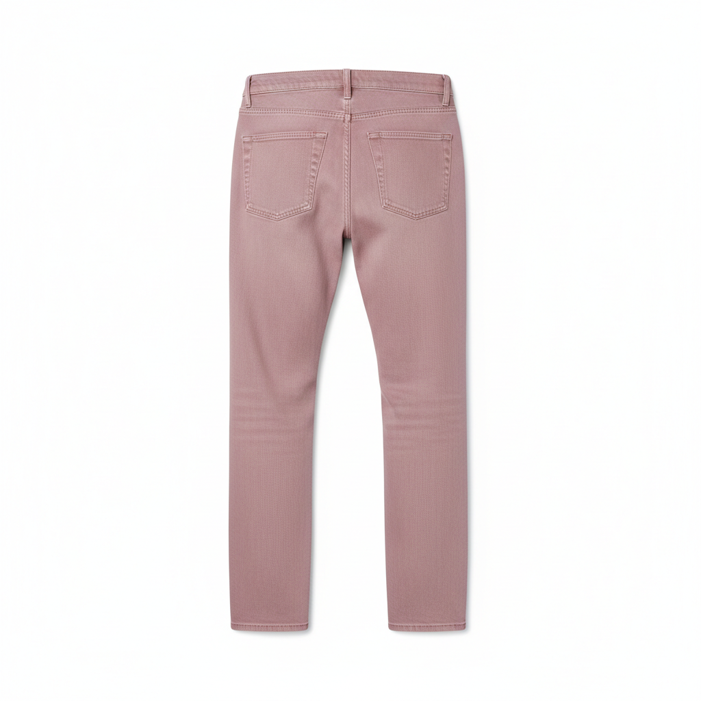 Classic Straight Jeans – Dusty Rose – Back View