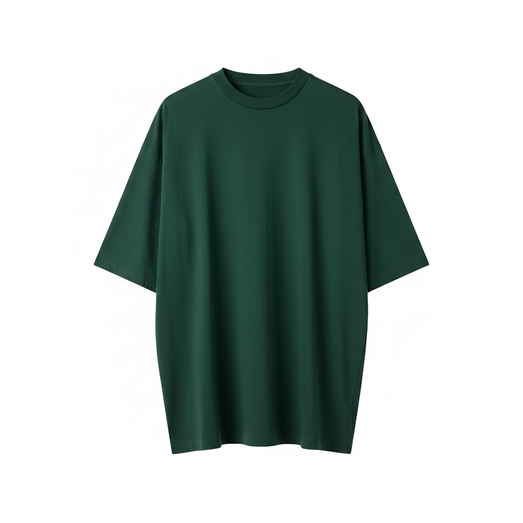 Relaxed Oversized T-Shirt – Forest Emerald – Hero