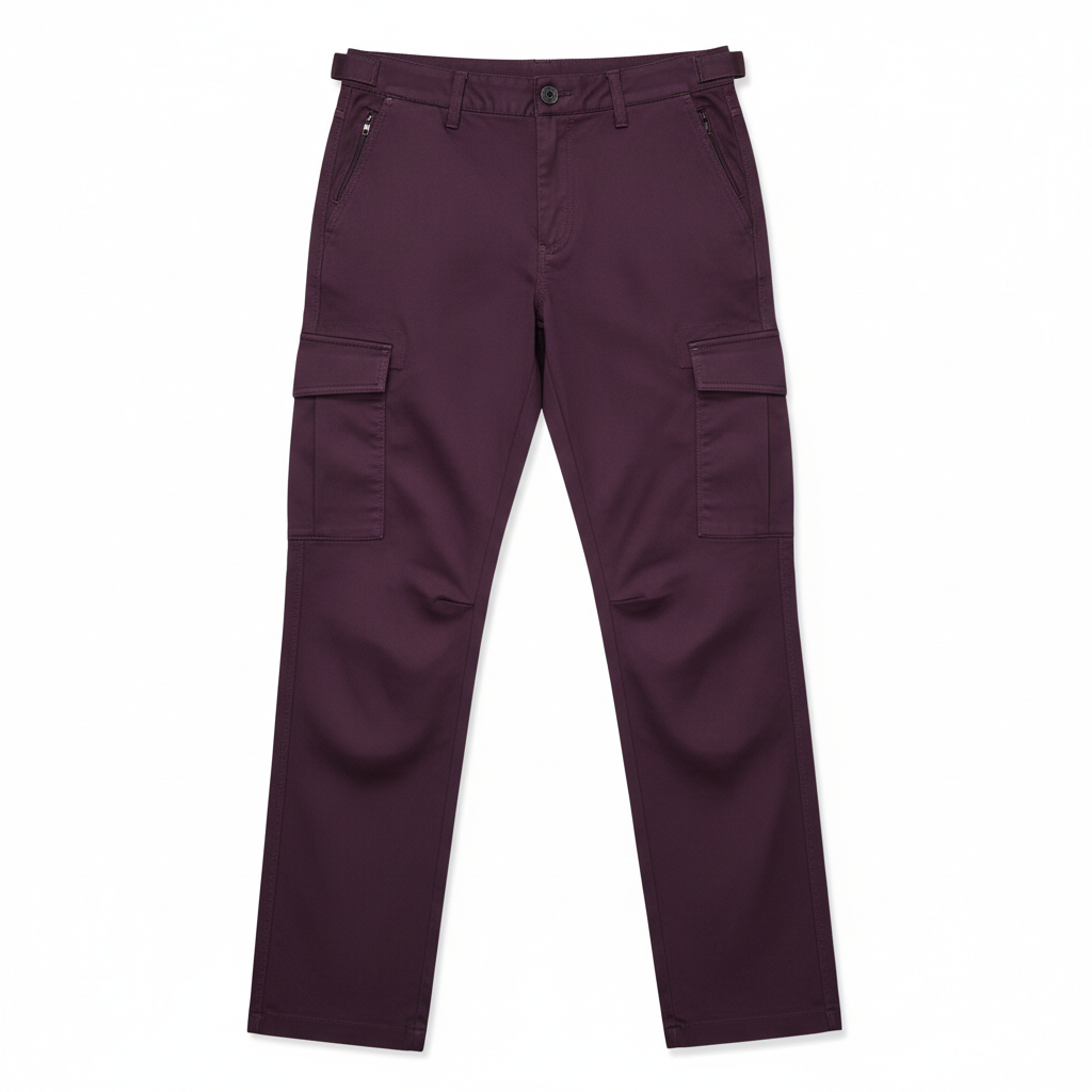 Utility Cargo Pants – Deep Plum – Hero