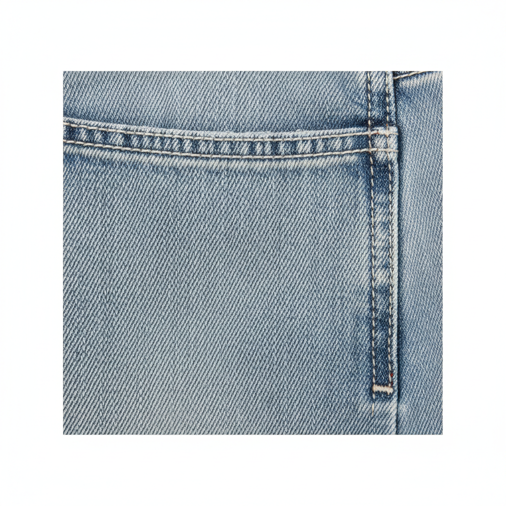 Classic Straight Jeans in Glacier Blue – Fabric Detail