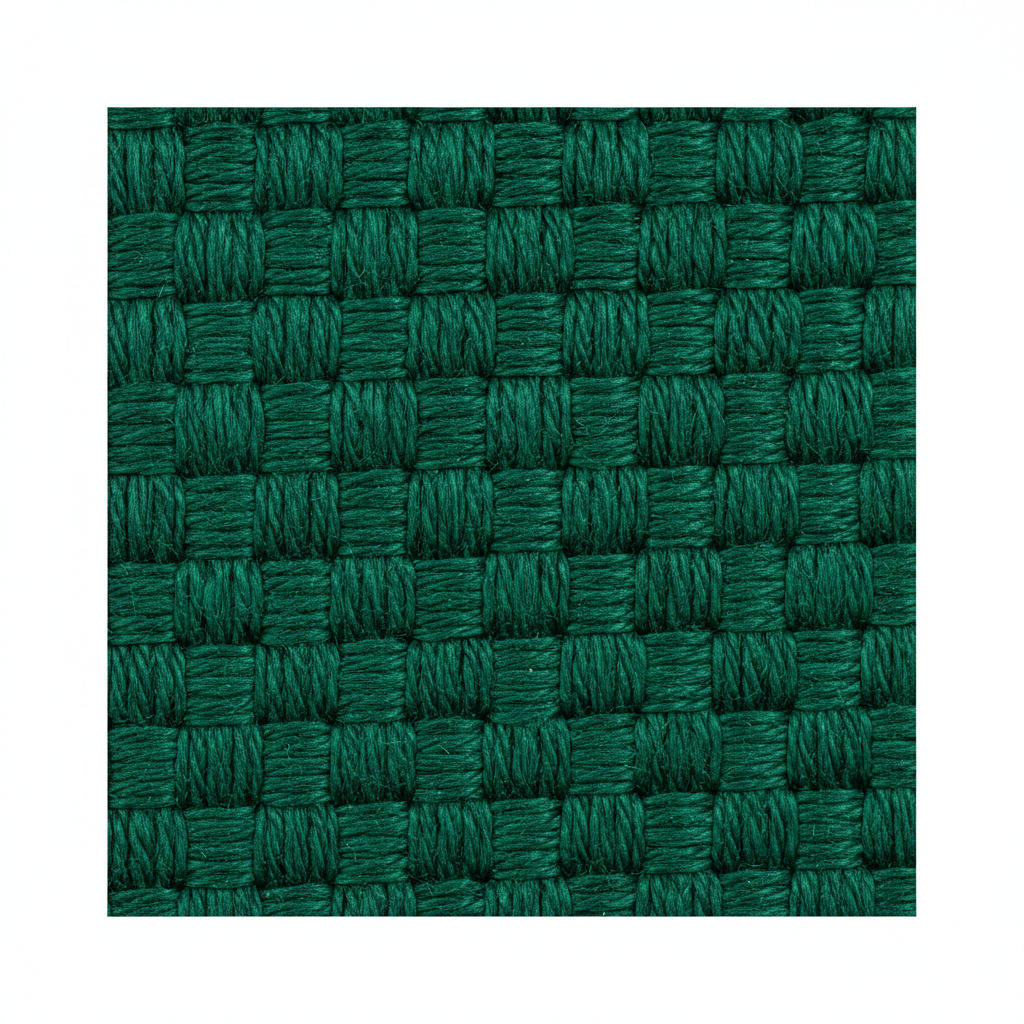 Puff Sleeve Blouse in Forest Emerald – Fabric Detail