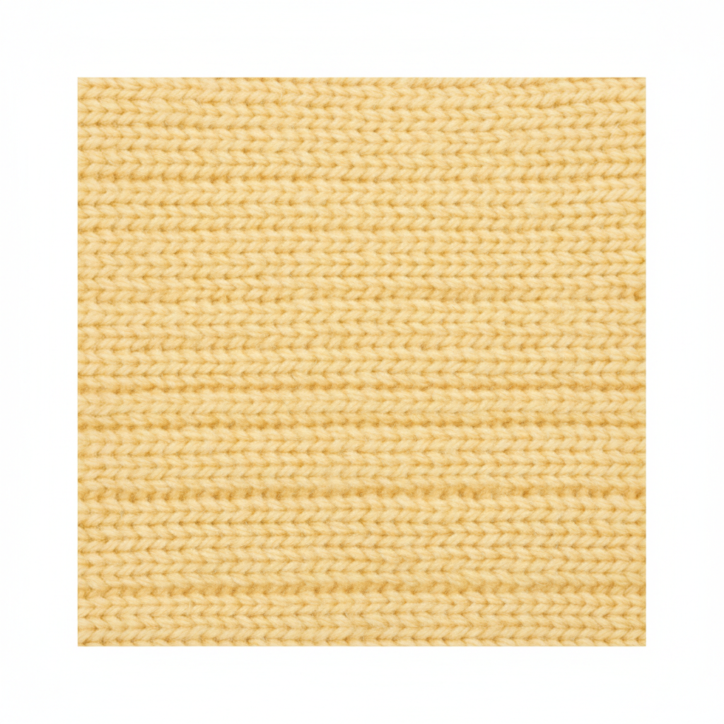 Minimal Knit Top in Butter Yellow – Fabric Detail