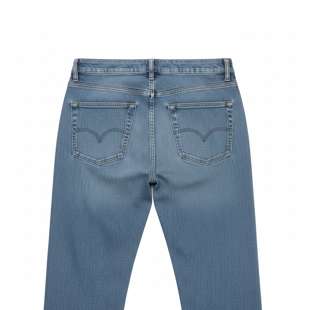 Classic Straight Jeans – Ocean Mist – Back View