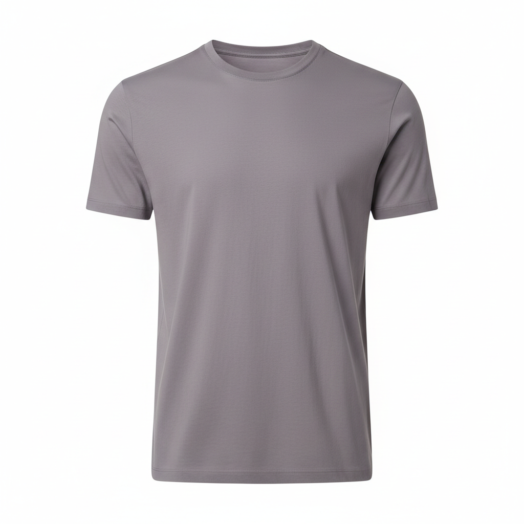 Classic Crew Neck T-Shirt – Lavender Grey – Hero