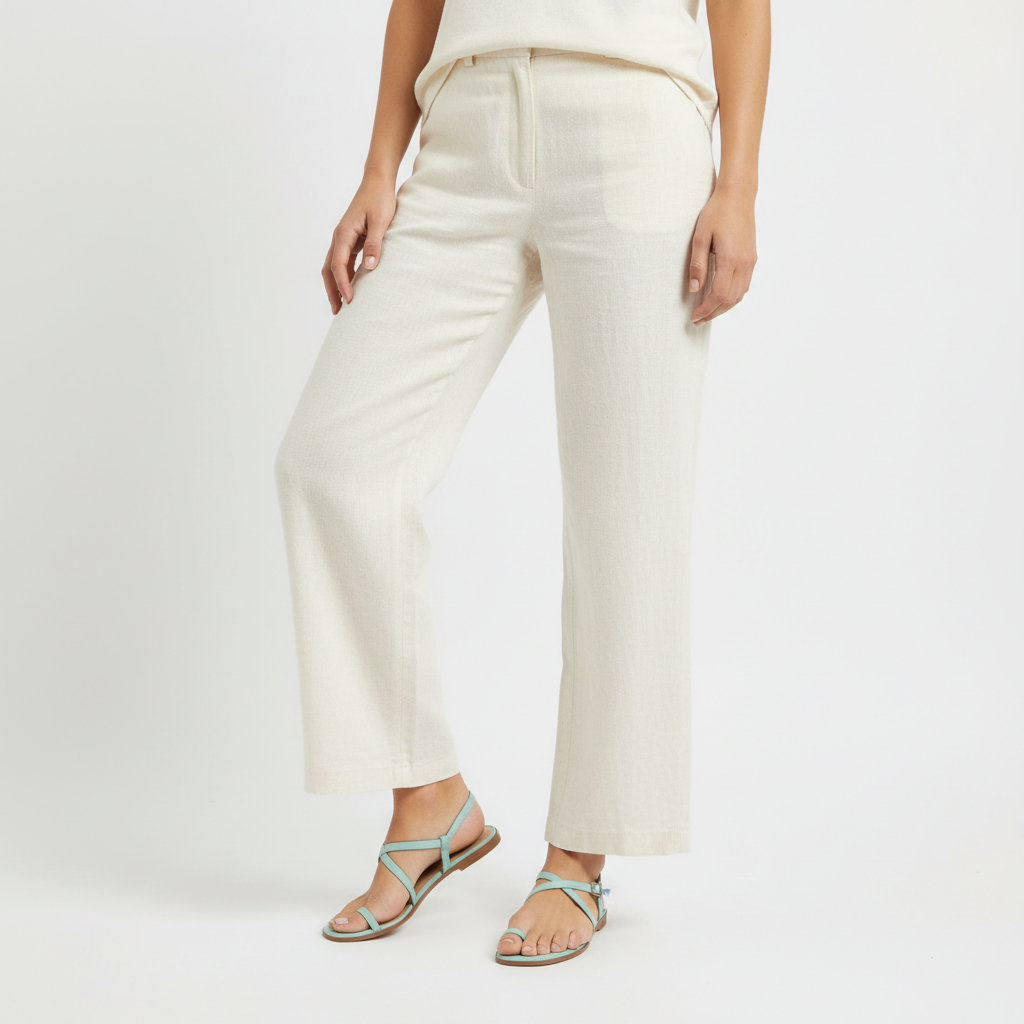 Modern Sandals in Aqua Mist – Model Shot