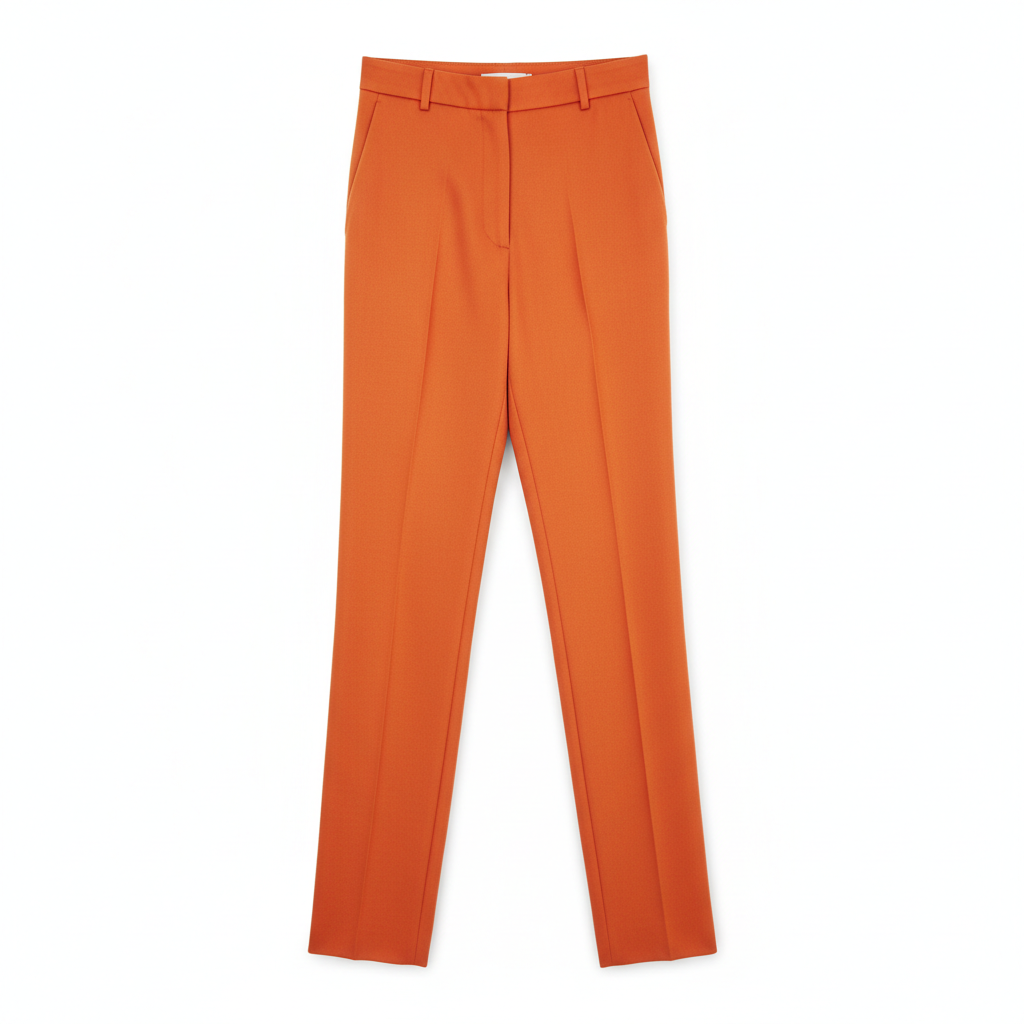 Tailored Casual Trousers – Sunset Orange – Hero