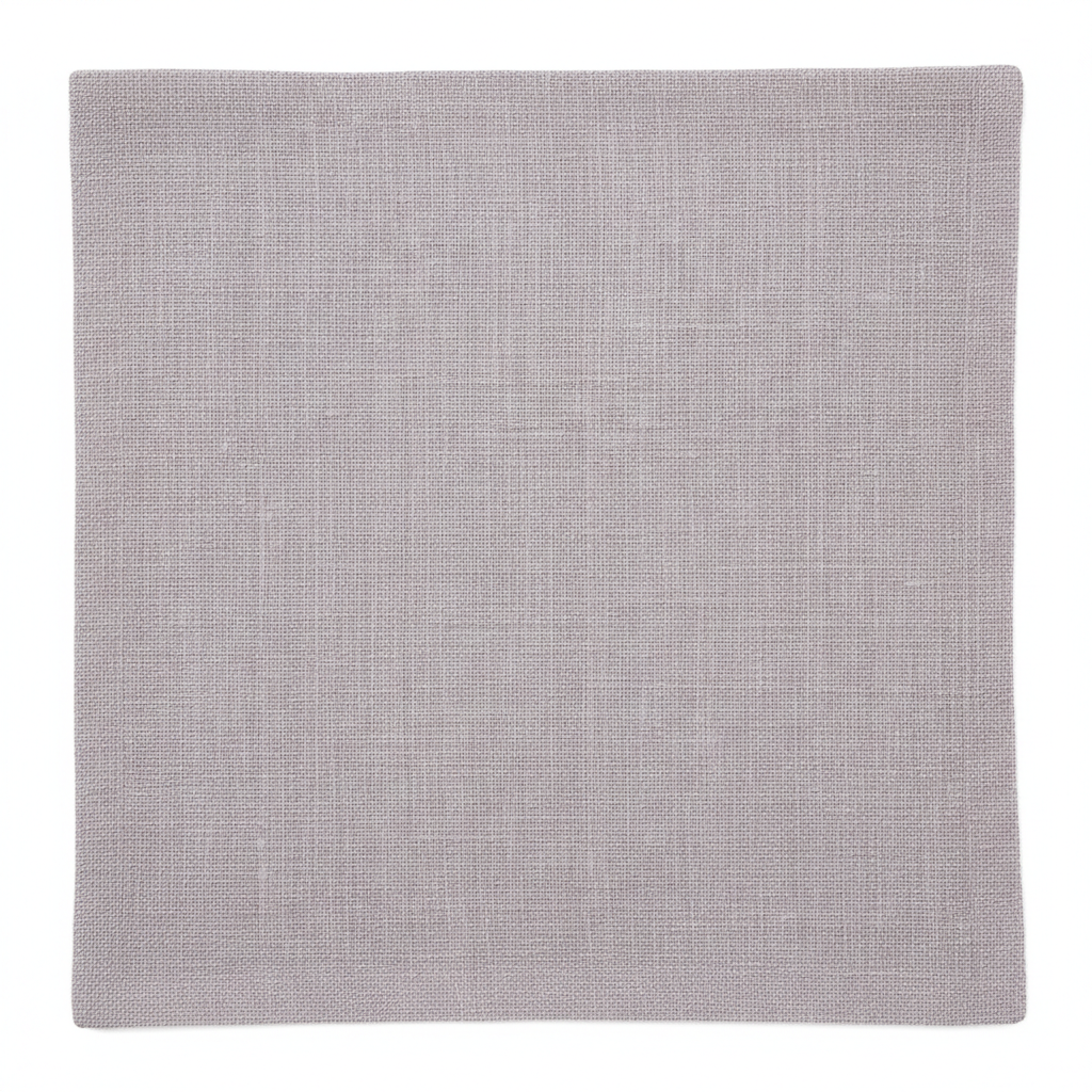 Relaxed Linen Shirt in Lavender Grey – Fabric Detail