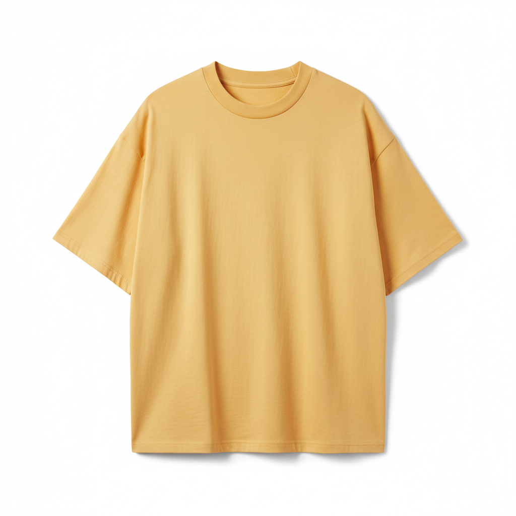 Relaxed Oversized T-Shirt – Butter Yellow – Hero