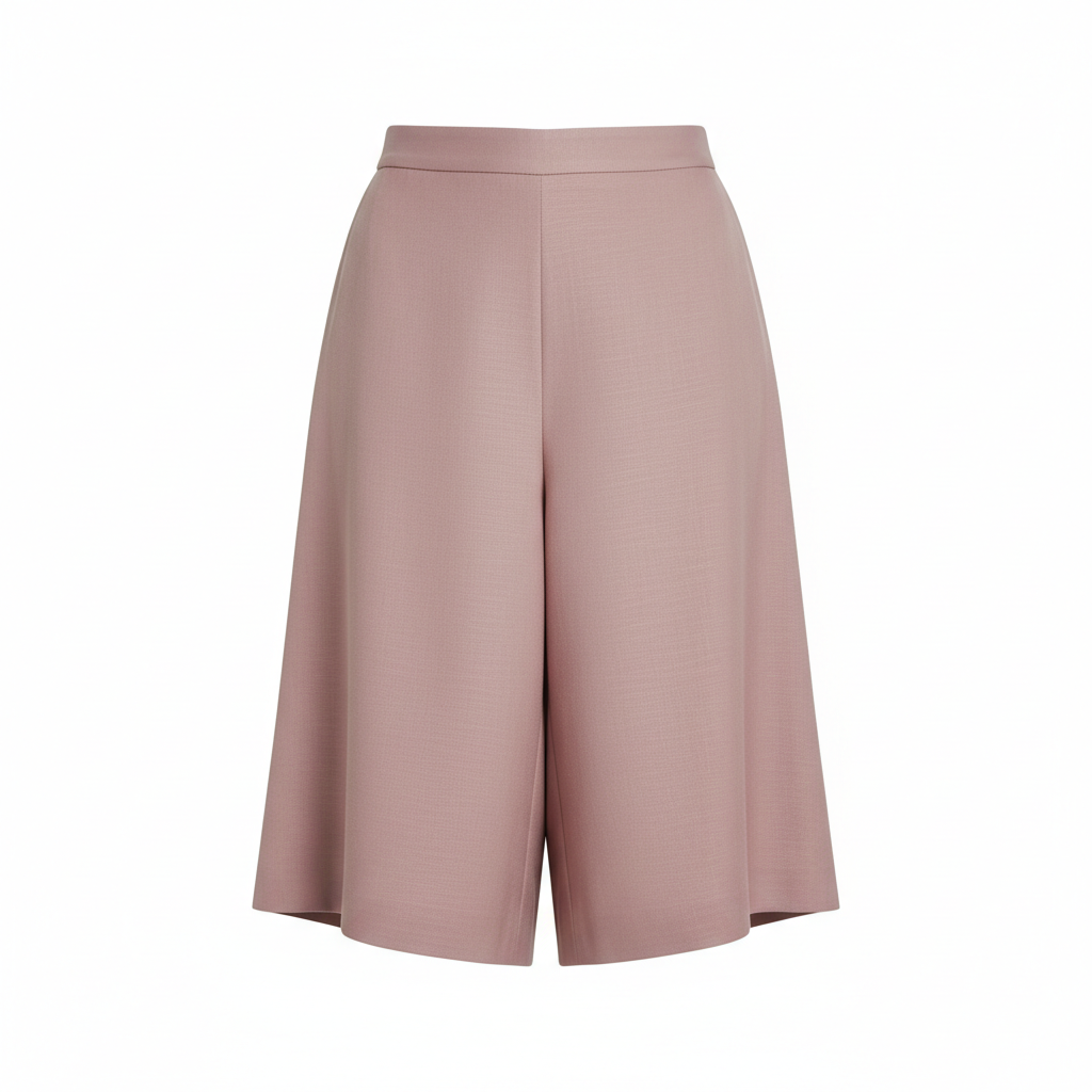 Classic Wide Shorts in Rose Mauve – Hero