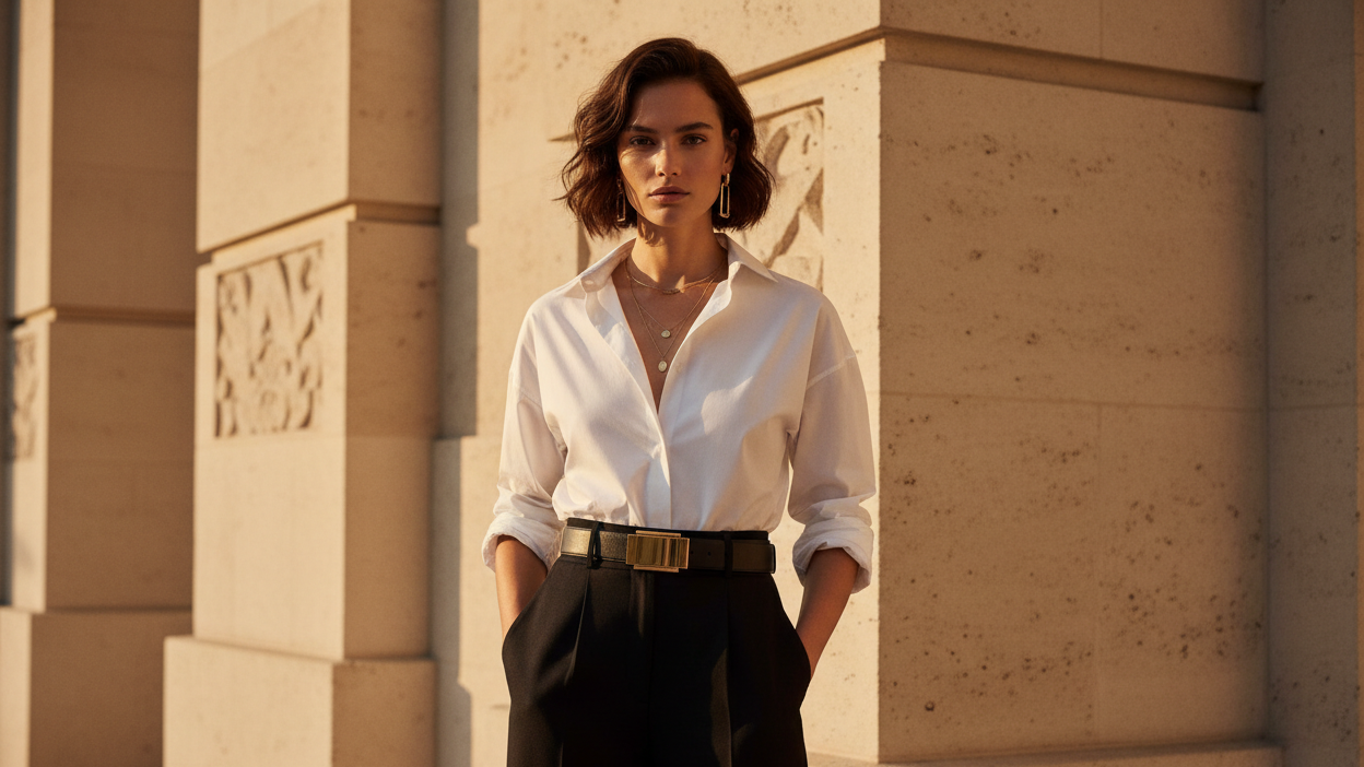 Luxury Fashion Editorial - Centered Model