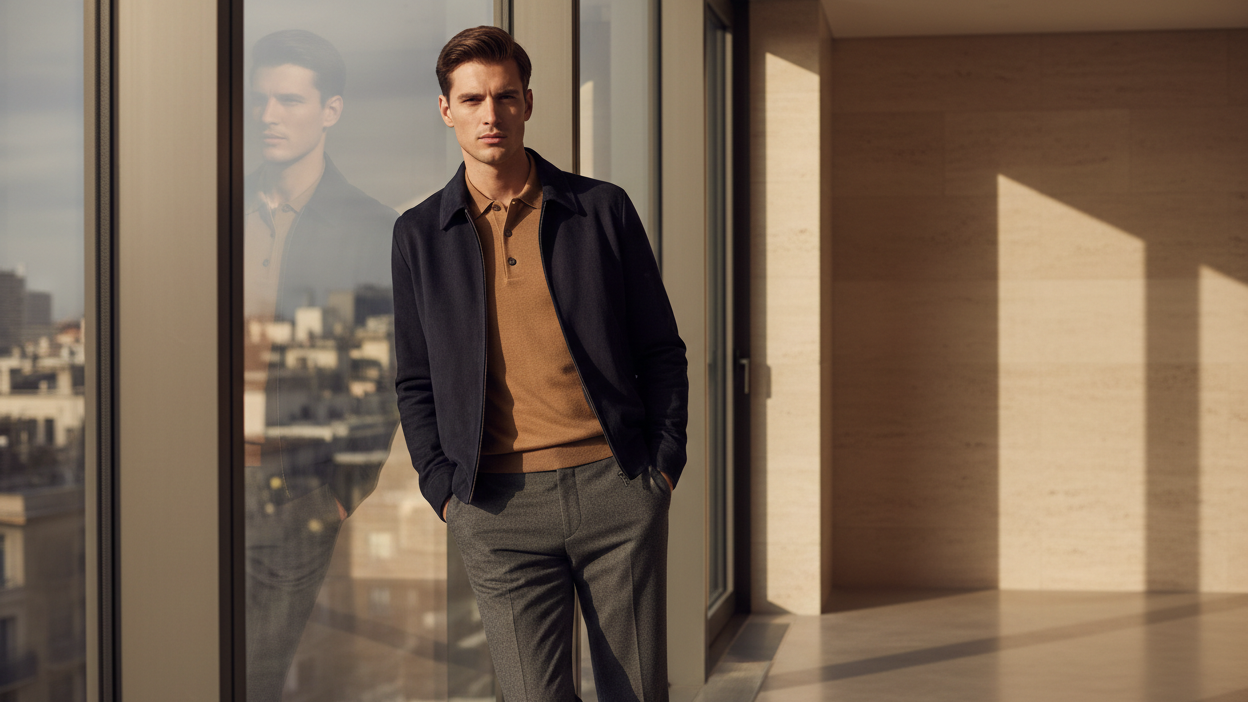 Luxury Menswear Editorial - Apartment Window