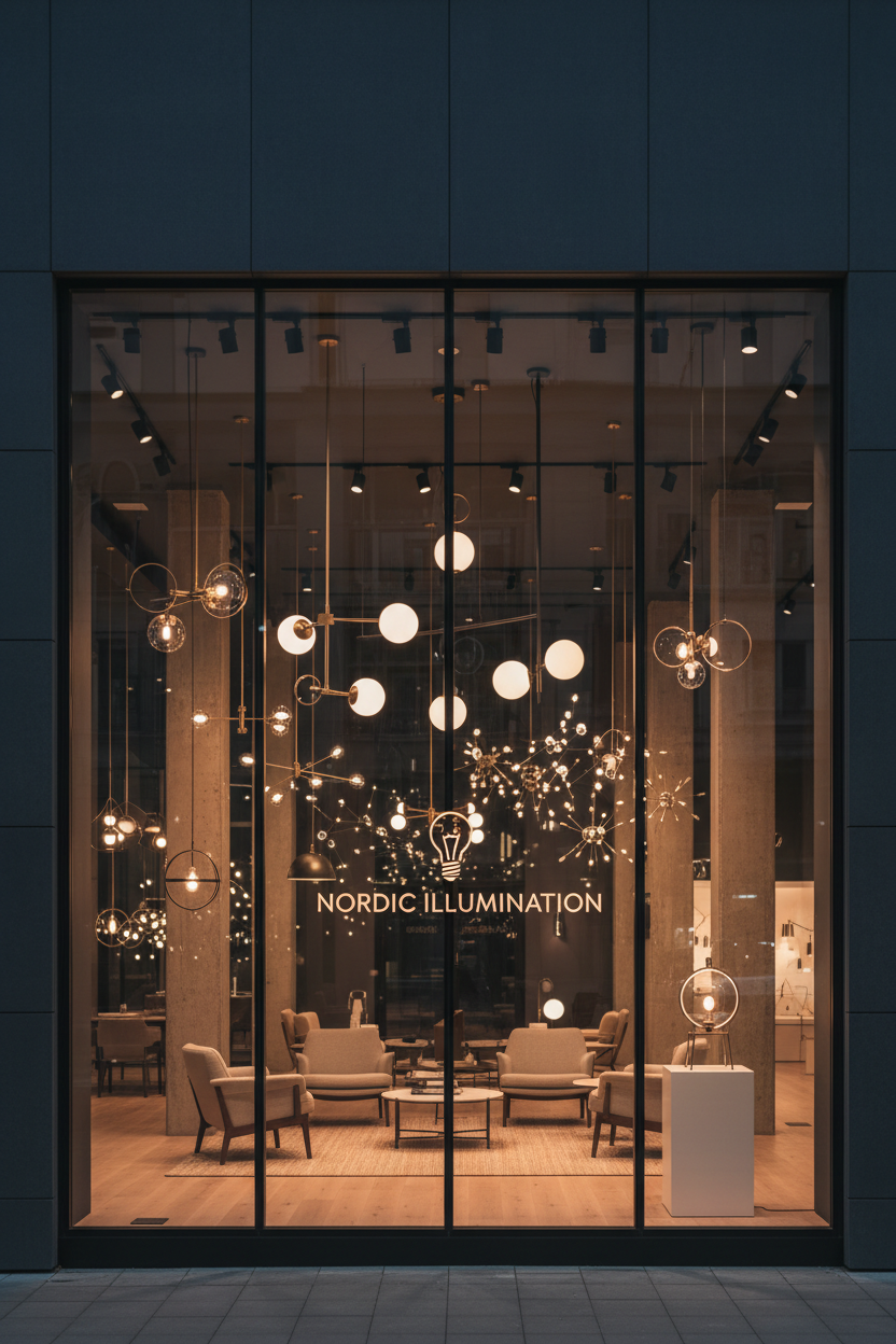 Modern Luxury Lighting Showroom