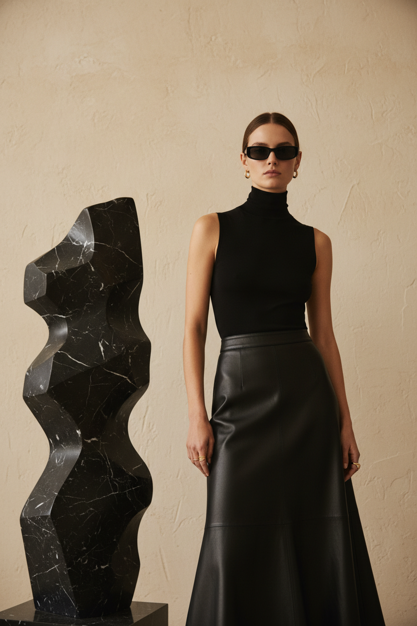 Modern Minimal Fashion Portrait